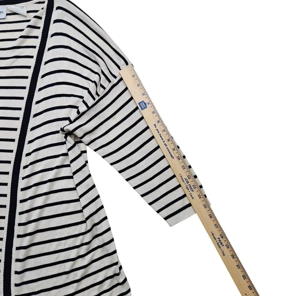 Vintage Emanuel Ungaro Silk Cardigan Sweater Womens Large Stripe Y2K Made in USA - Picture 4 of 10
